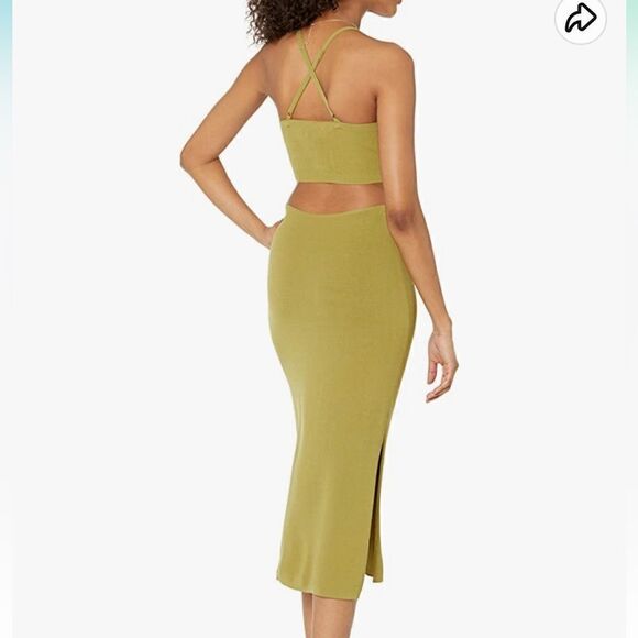 The Drop Women's Zuri Fitted Cut-Out Maxi Sweater Dress size M - Picture 2 of 3